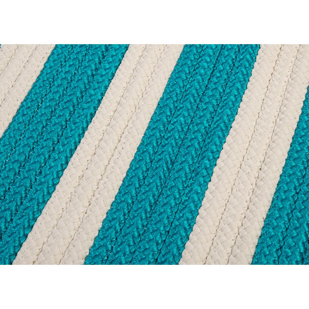 Stripe It- Turquoise 10' square. Picture 2