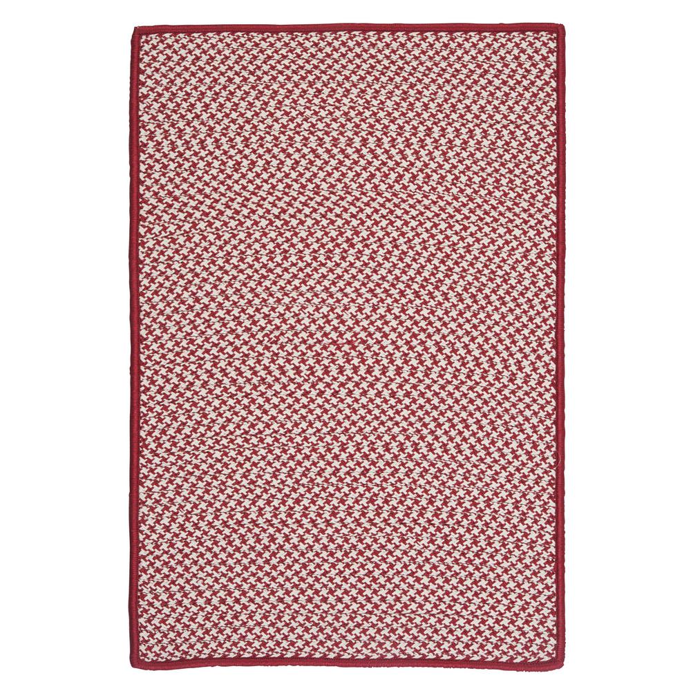 Outdoor Houndstooth Tweed - Sangria 12' square. Picture 1