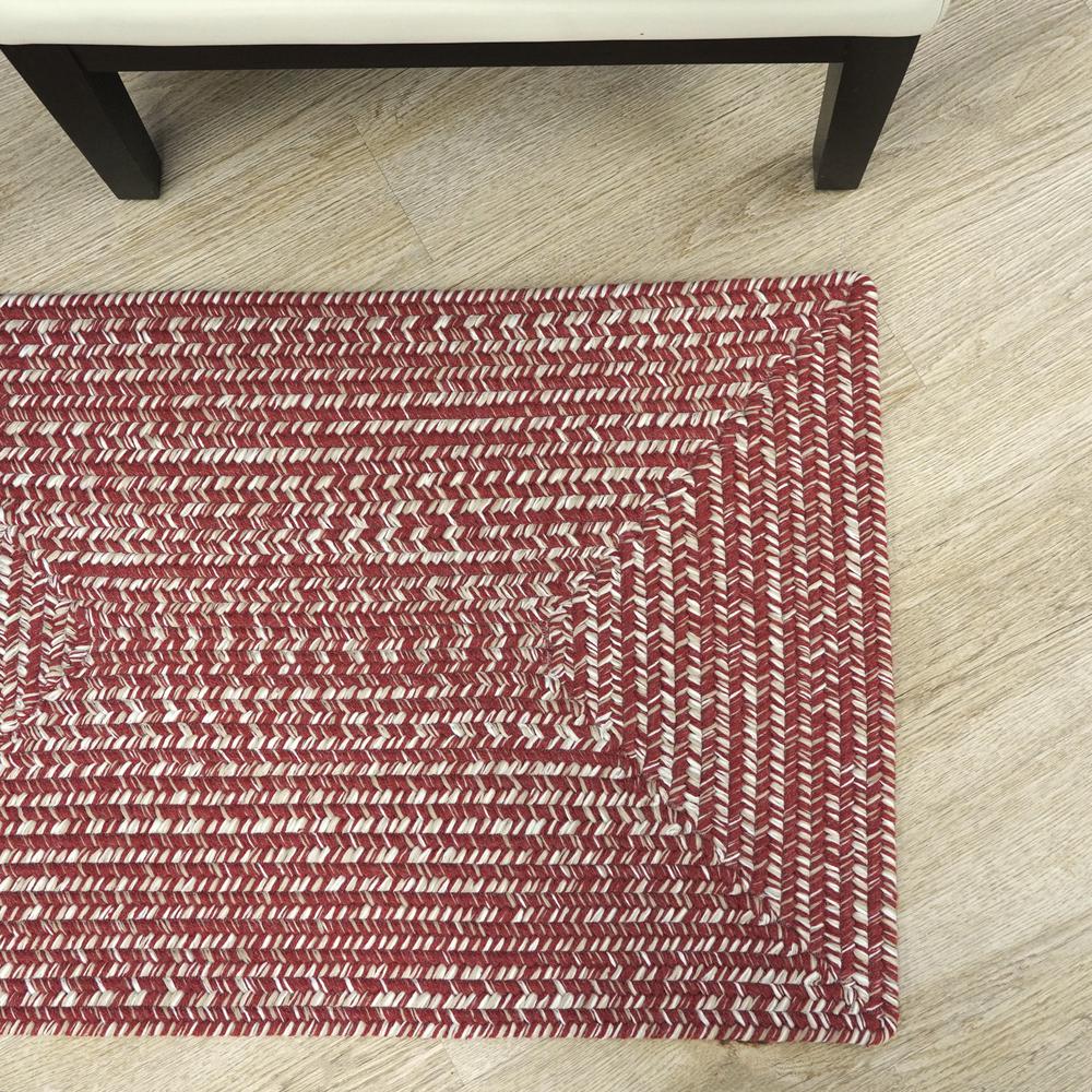 Bridgeport Tweed Square - Toasted Red 14x14 Rug. Picture 9