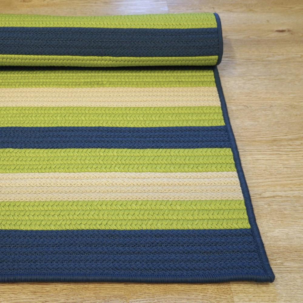 Reed Stripe Square - Blue Vibes 14x14 Rug. Picture 11