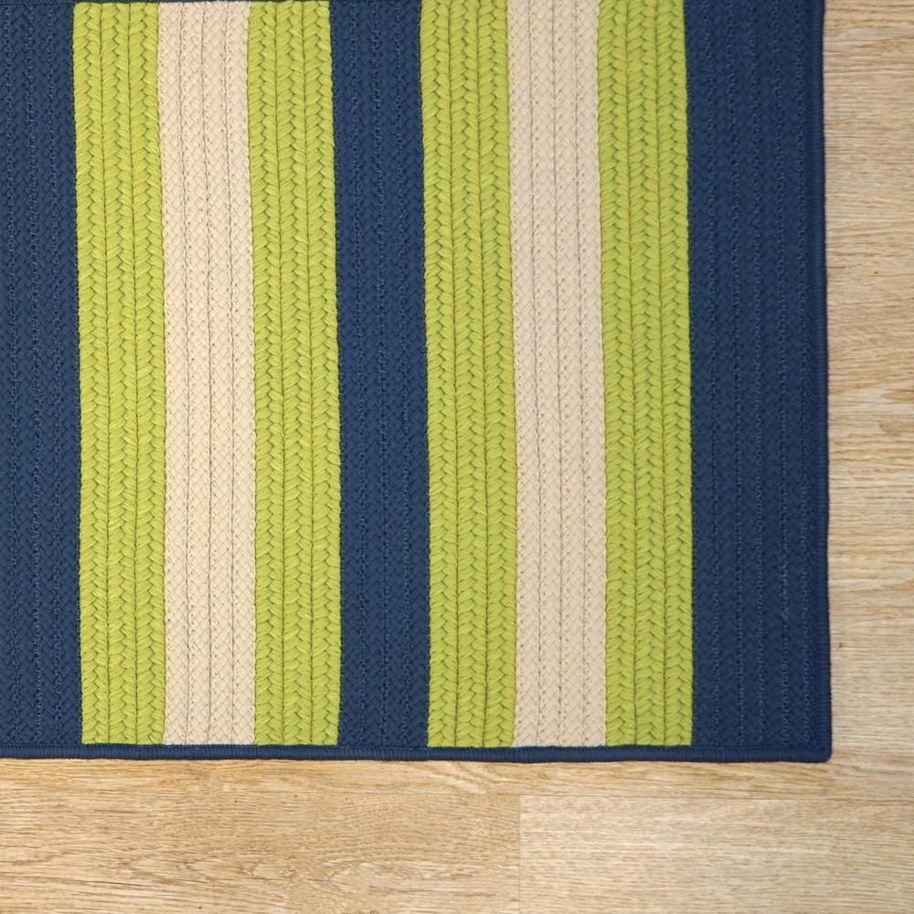 Reed Stripe Square - Blue Vibes 14x14 Rug. Picture 12