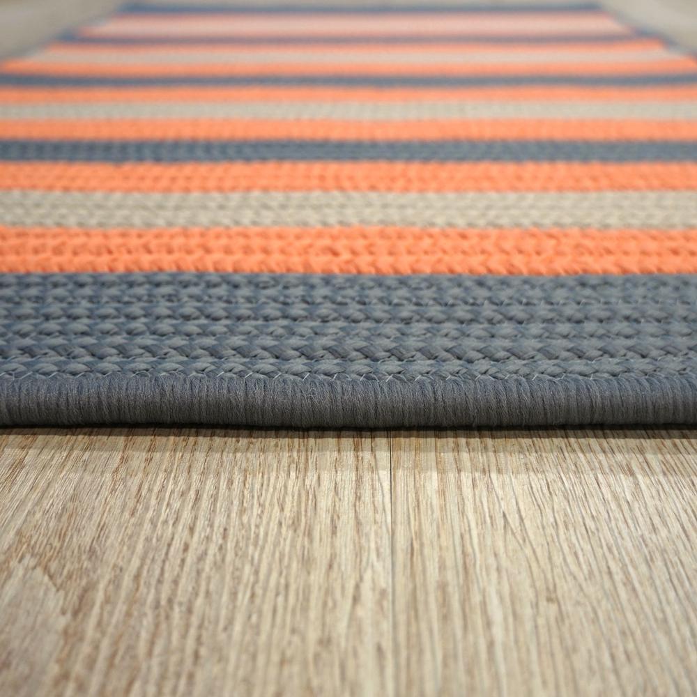 Reed Stripe Square - Rusted Grey 14x14 Rug. Picture 11