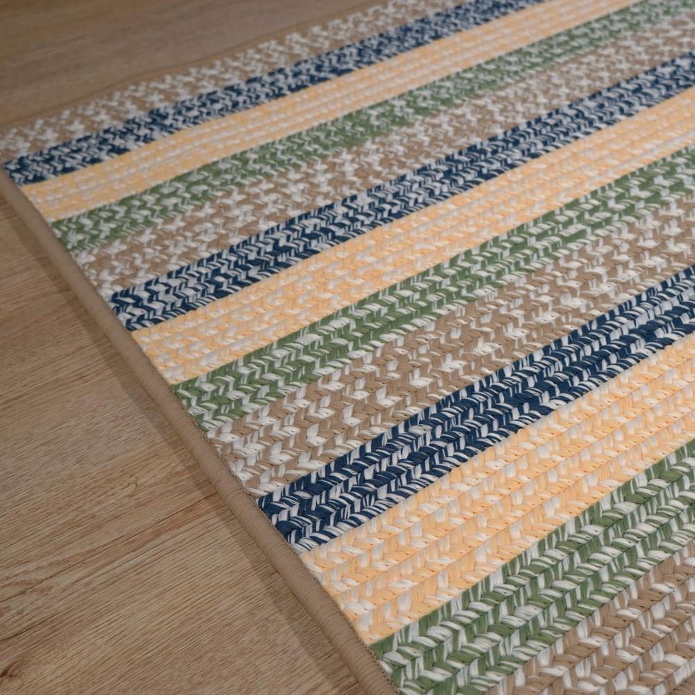 Baily Tweed Stripe Square - Daybreak 14x14 Rug. Picture 14