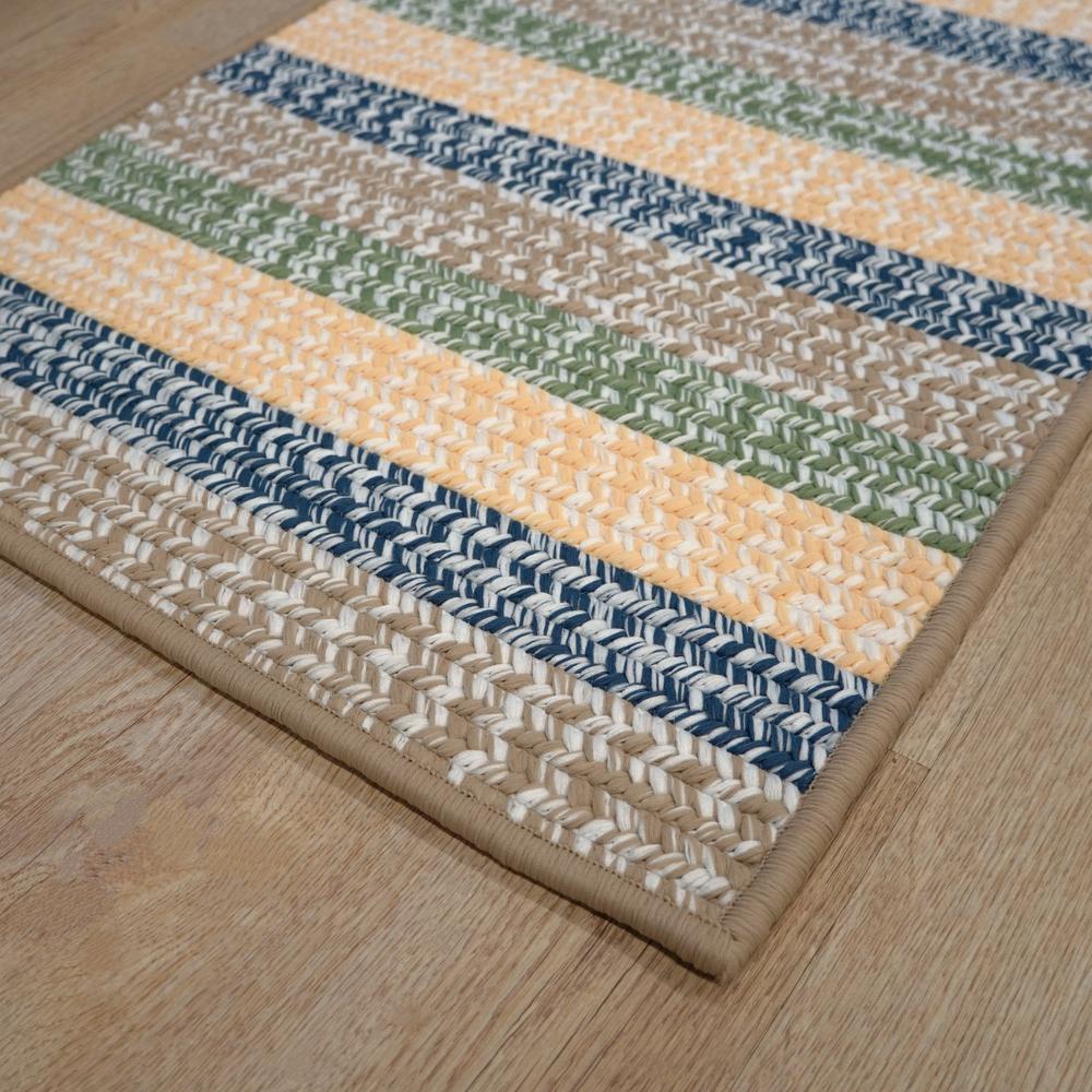 Baily Tweed Stripe Square - Daybreak 14x14 Rug. Picture 15