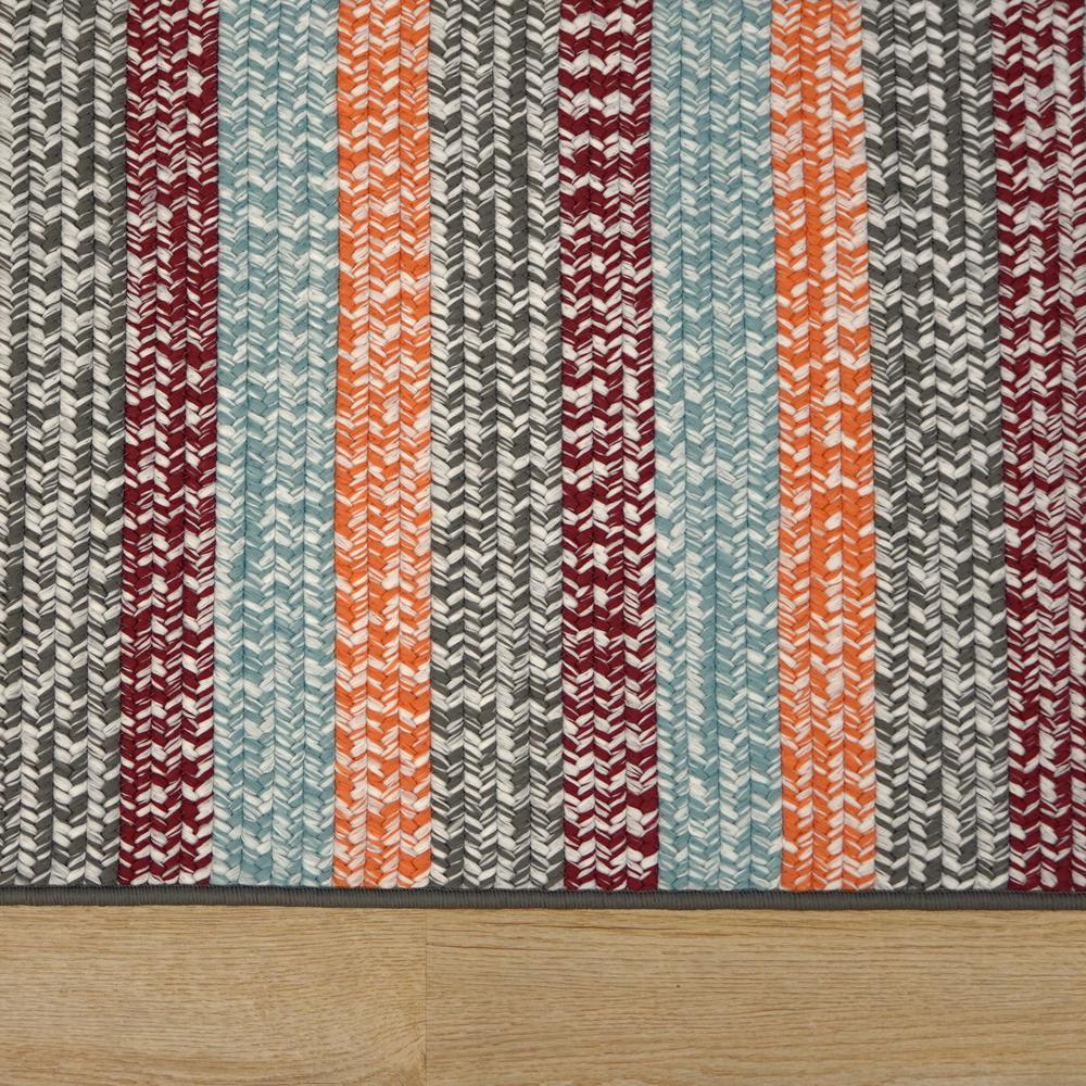 Baily Tweed Stripe Square - Sunset 14x14 Rug. Picture 13