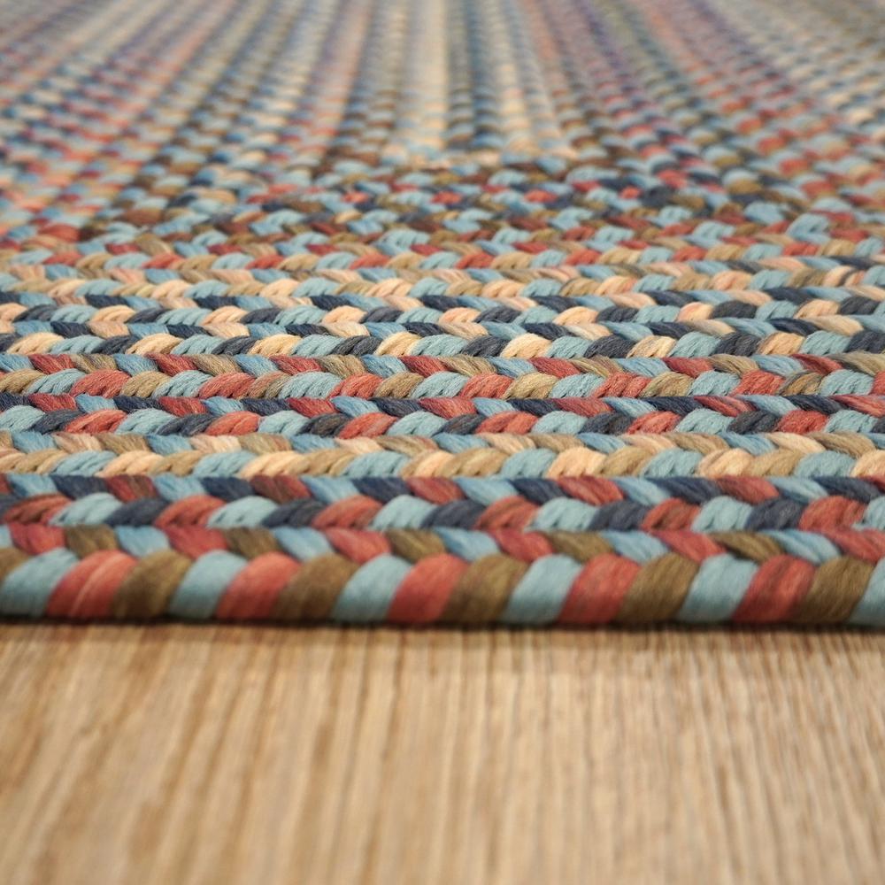 Lucid Braided Multi Square - Federal Blue 14x14 Rug. Picture 15