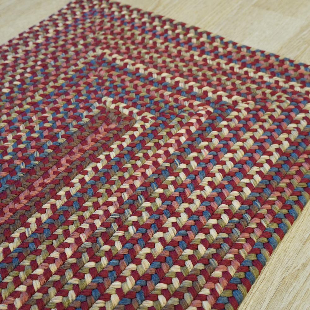 Lucid Braided Multi Square - Rusted Red 14x14 Rug. Picture 9