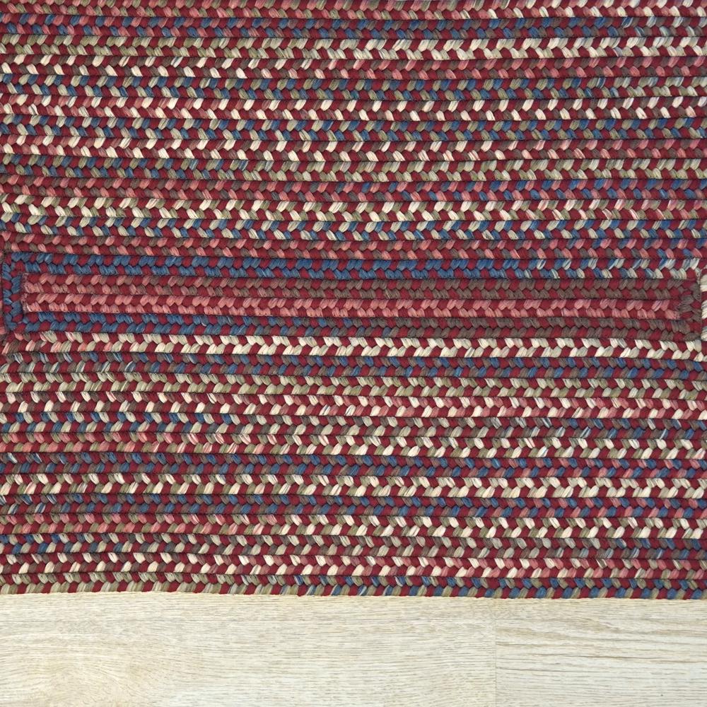 Lucid Braided Multi Square - Rusted Red 14x14 Rug. Picture 13