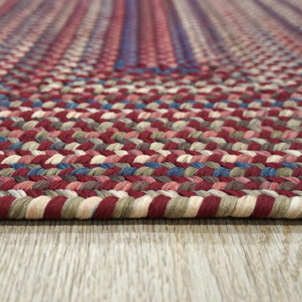 Lucid Braided Multi Square - Rusted Red 14x14 Rug. Picture 14