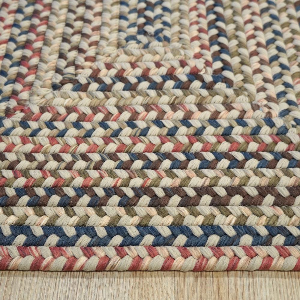 Lucid Braided Multi Square - Beige Linen 14x14 Rug. Picture 11