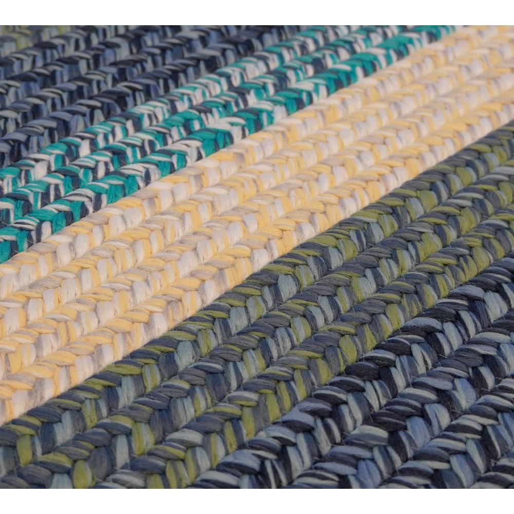 Ashton Tweed Stripe Square - Blue Lites 14x14 Rug. Picture 14