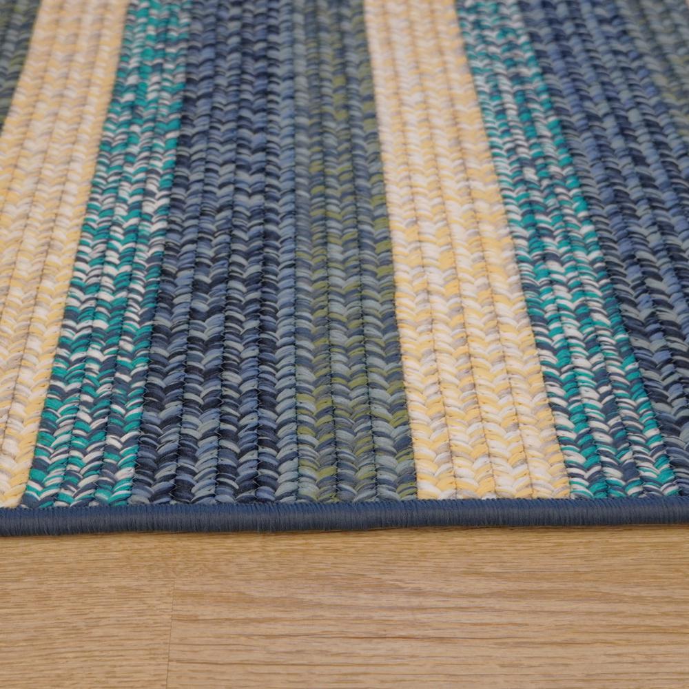 Ashton Tweed Stripe Square - Blue Lites 14x14 Rug. Picture 21