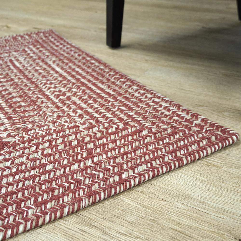 Bridgeport Tweed Square - Toasted Red 14x14 Rug. Picture 15