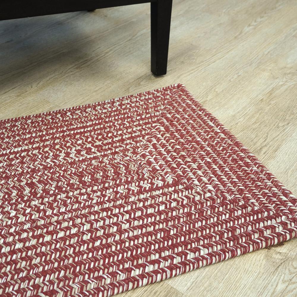 Bridgeport Tweed Square - Toasted Red 16x16 Rug. Picture 3