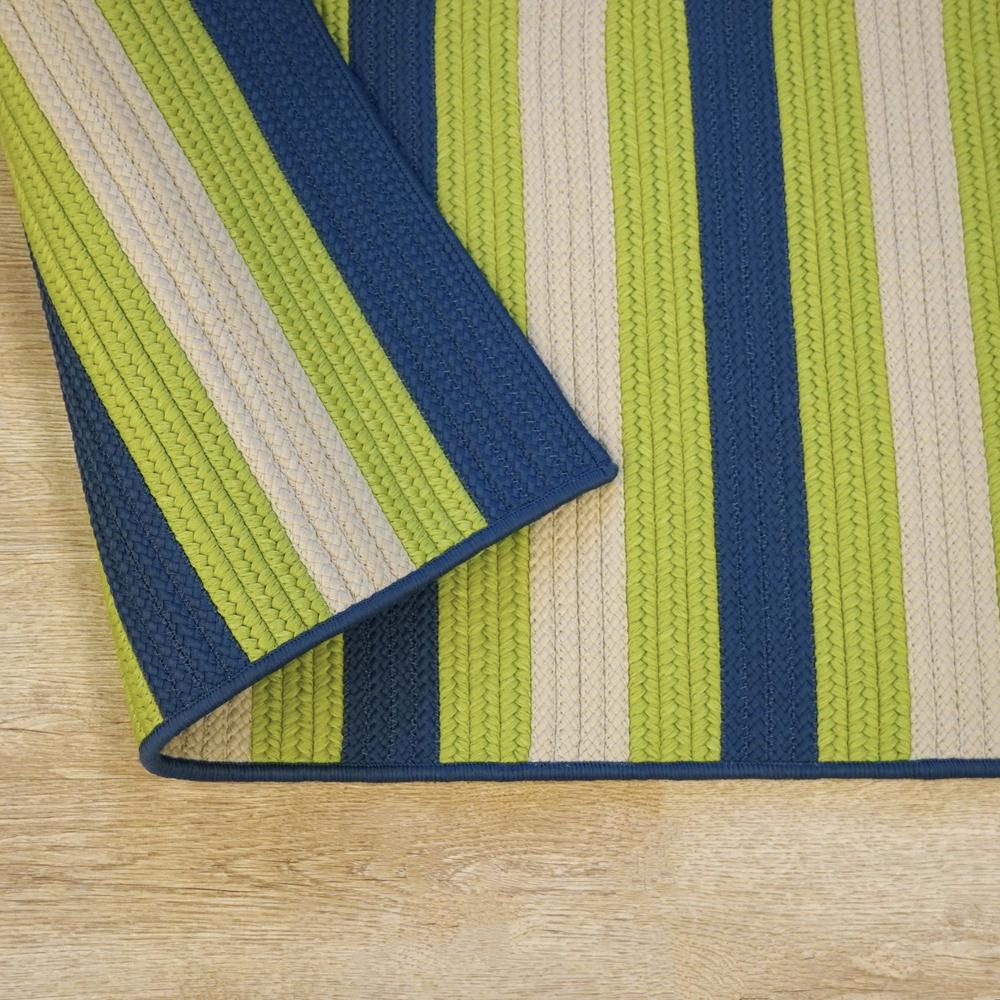 Reed Stripe Square - Blue Vibes 16x16 Rug. Picture 1