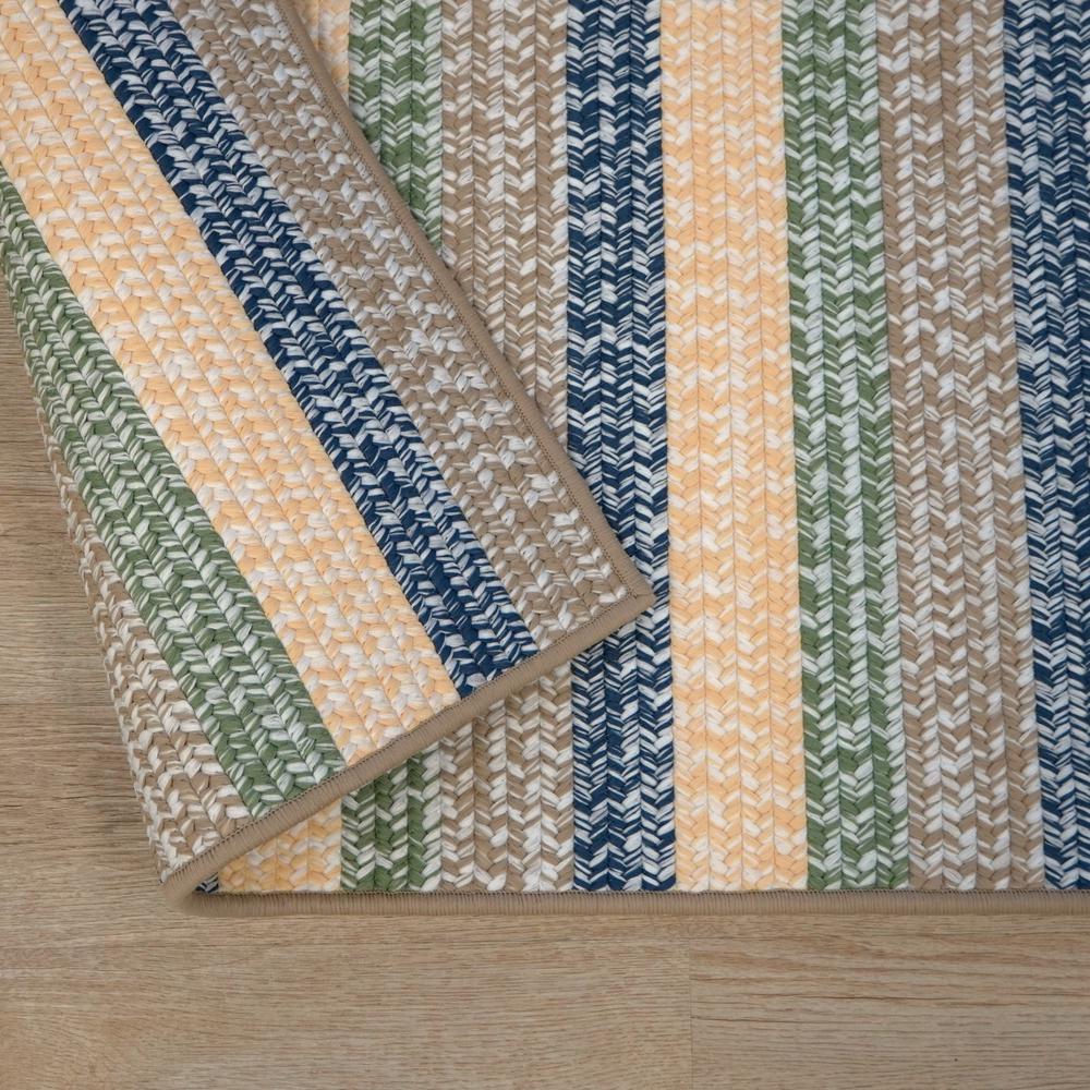 Baily Tweed Stripe Square - Daybreak 16x16 Rug. Picture 2