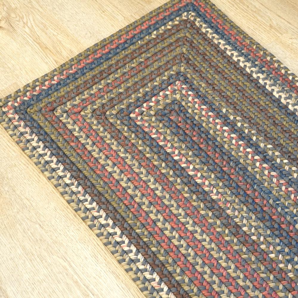 Lucid Braided Multi Square - Ash Grey 16x16 Rug. Picture 3