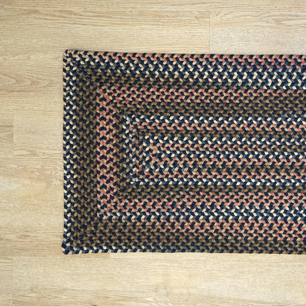 Lucid Braided Multi Square - Navy Pier 5x5 Rug. Picture 18
