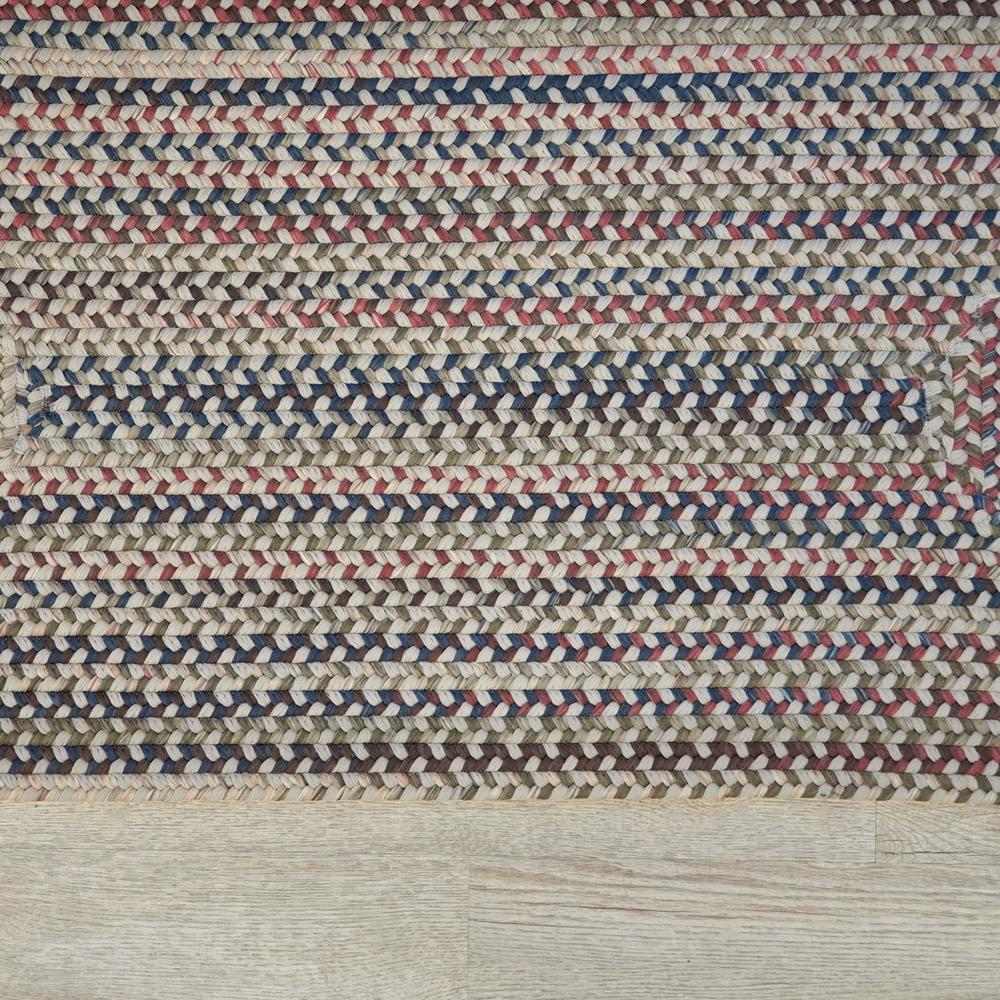 Lucid Braided Multi Square - Beige Linen 16x16 Rug. Picture 7
