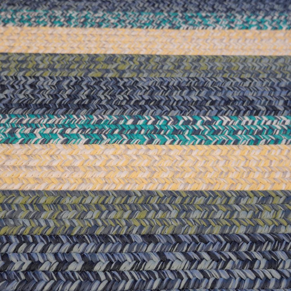 Ashton Tweed Stripe Square - Blue Lites 16x16 Rug. Picture 5