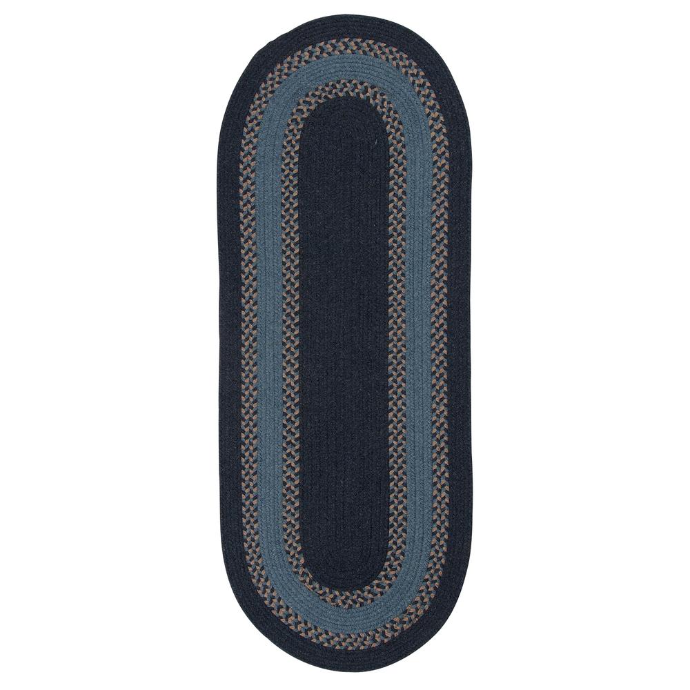 Corsair Banded Round  - Navy 13x13. Picture 6