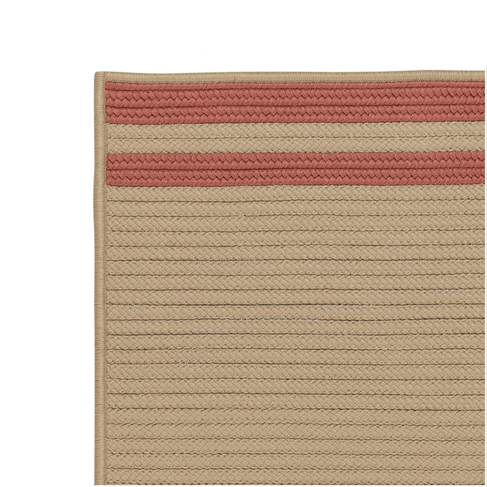 Denali End Stripe - Brick Red 9'x12'. Picture 1