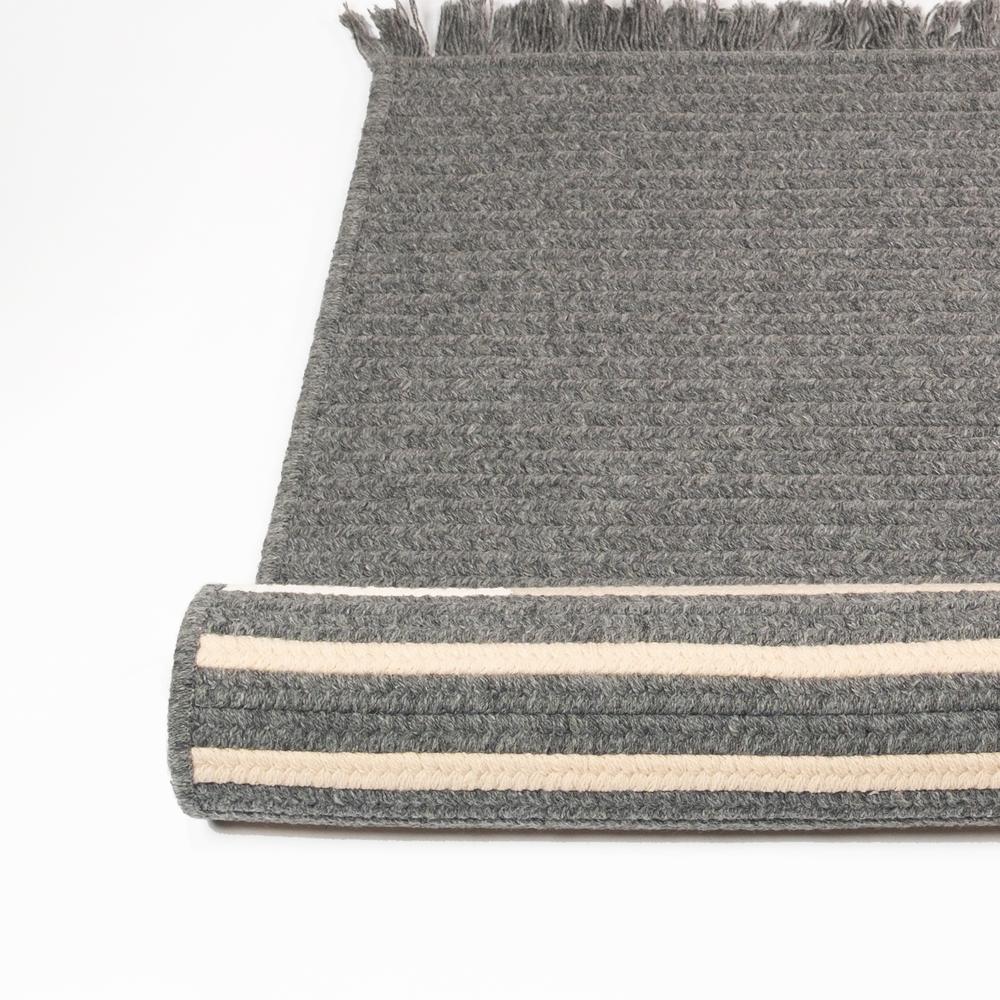 Modern Wool Stripe - Grey 6' x 9'. Picture 1