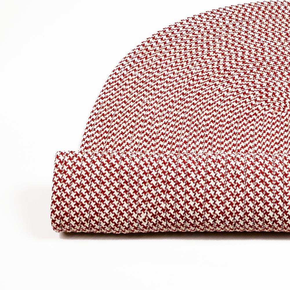Milton Houndstooth Tweed -  Red 6' x 9'. Picture 1