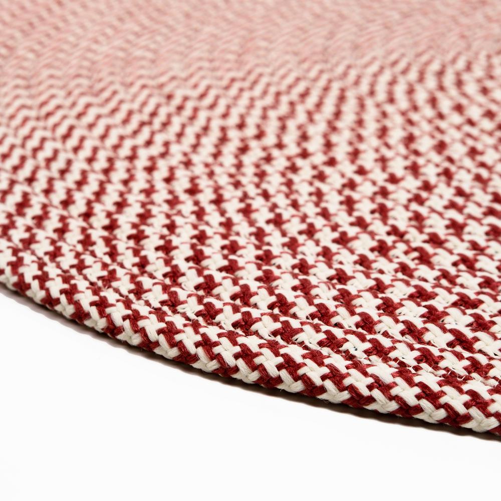 Milton Houndstooth Tweed -  Red 6' x 9'. Picture 2