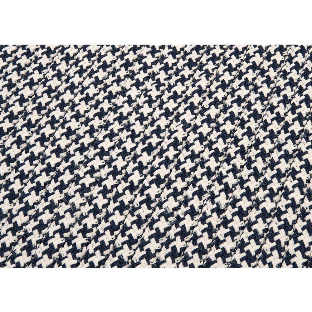 Outdoor Houndstooth Tweed - Navy 9' square. Picture 2