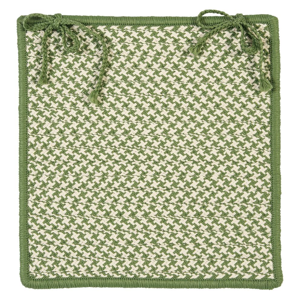 Outdoor Houndstooth Tweed - Leaf Green 9' square. Picture 2