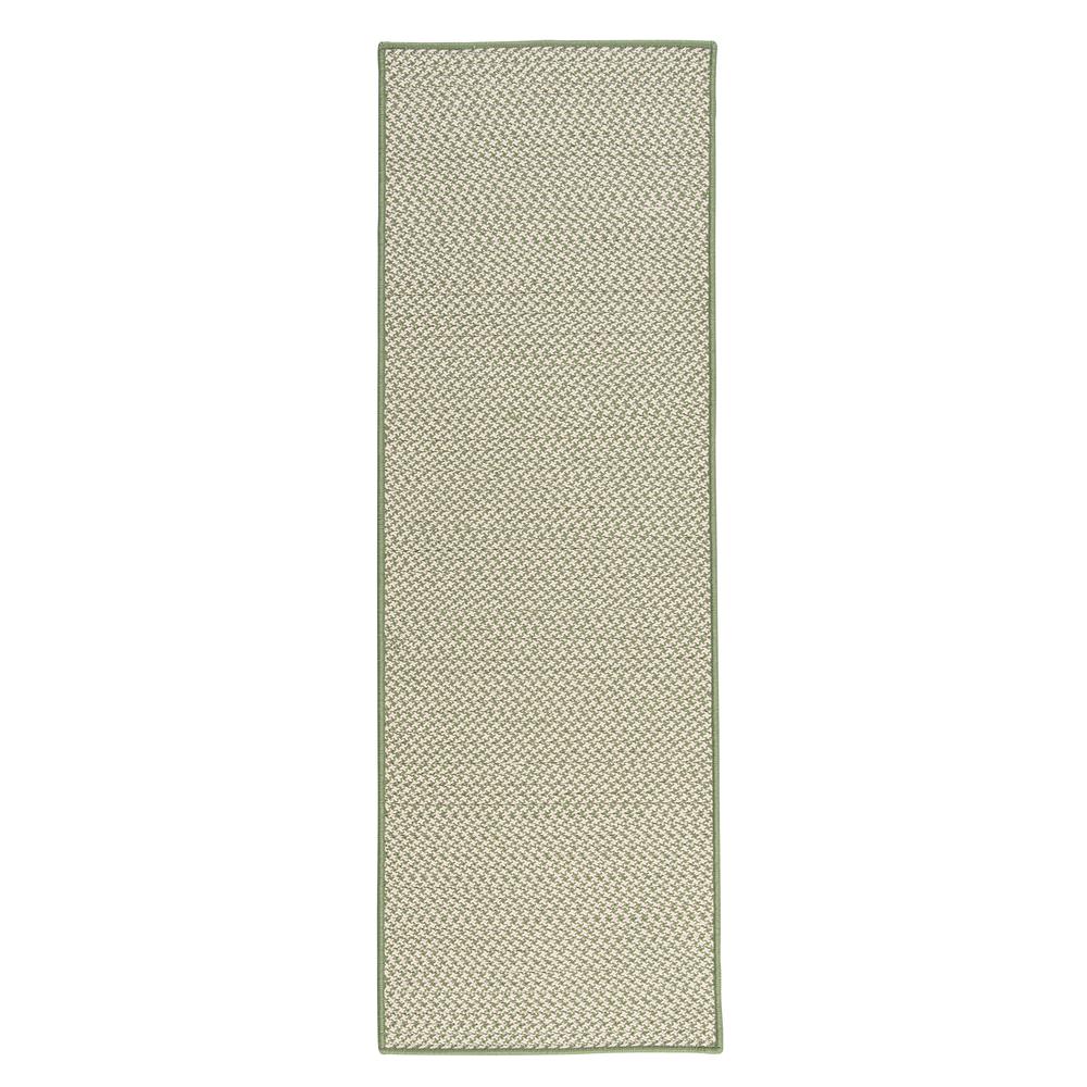Outdoor Houndstooth Tweed - Leaf Green 9' square. Picture 4