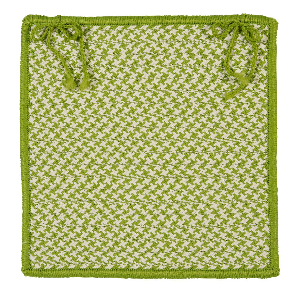 Outdoor Houndstooth Tweed - Lime 9' square. Picture 2