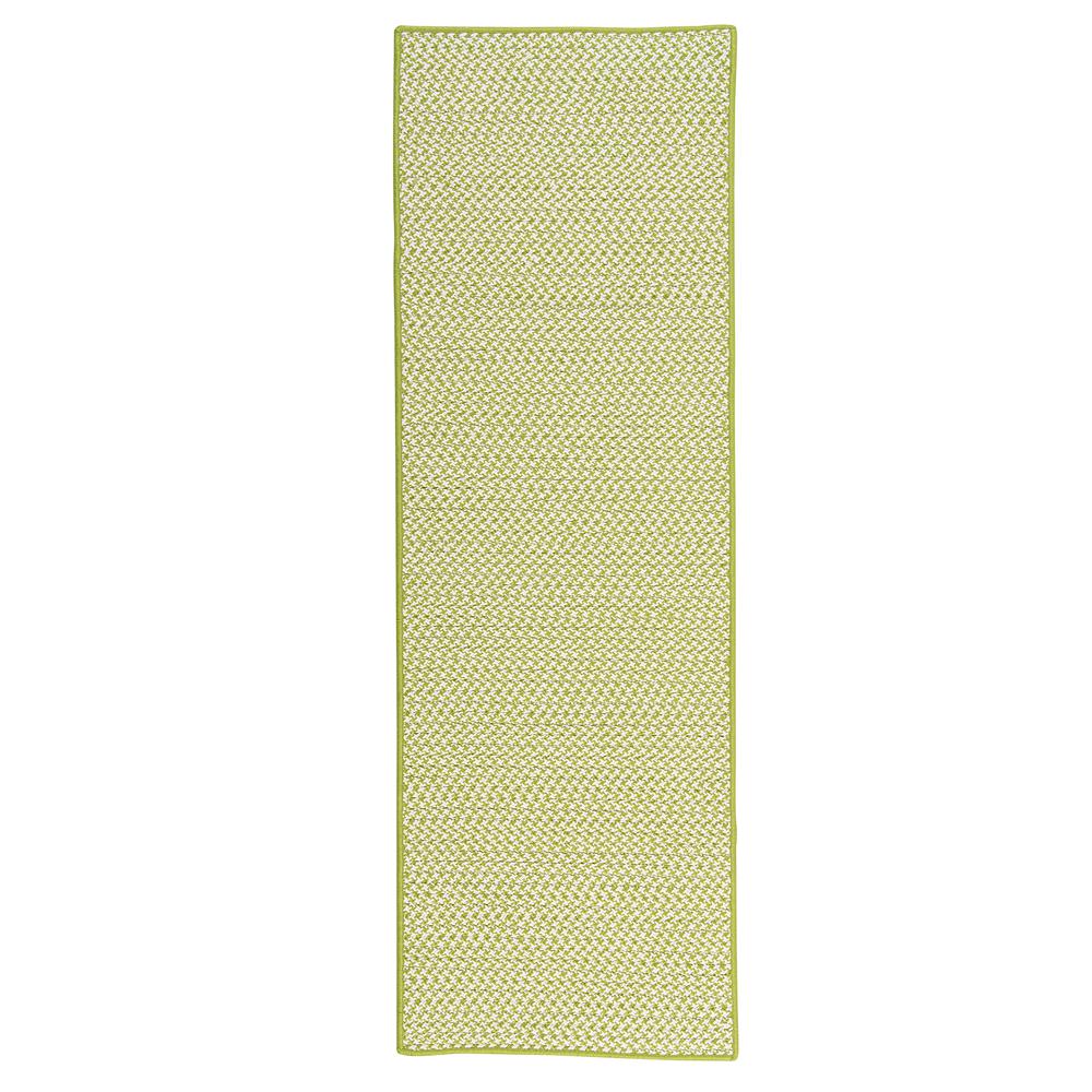 Outdoor Houndstooth Tweed - Lime 9' square. Picture 4