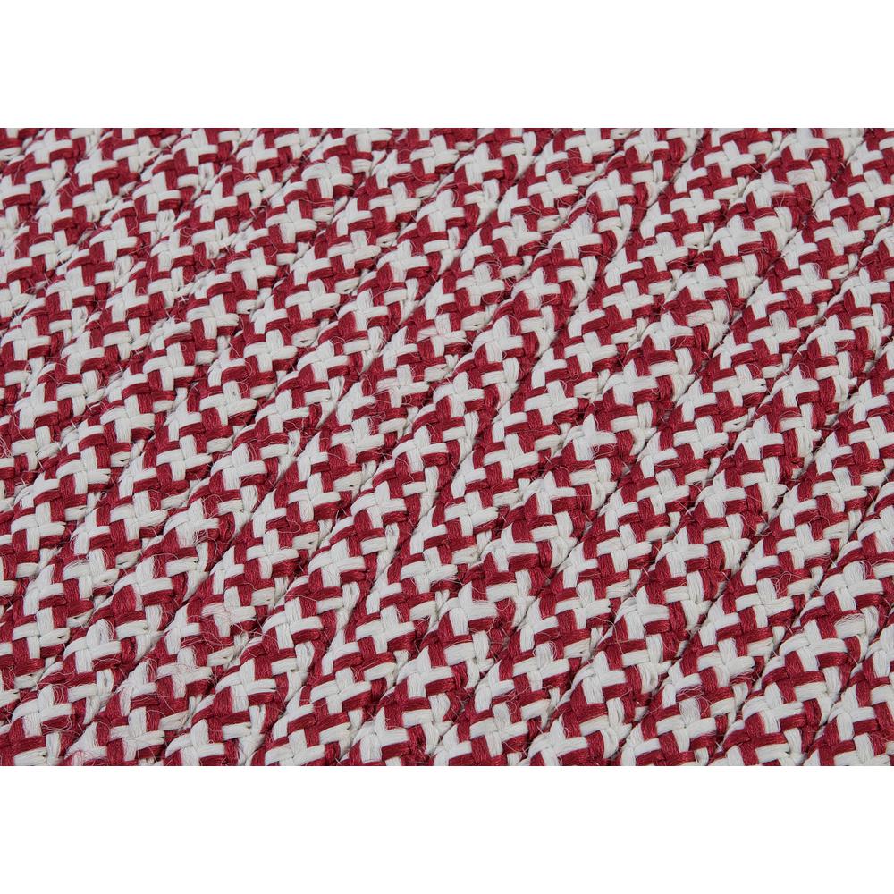 Outdoor Houndstooth Tweed - Sangria 9' square. Picture 3
