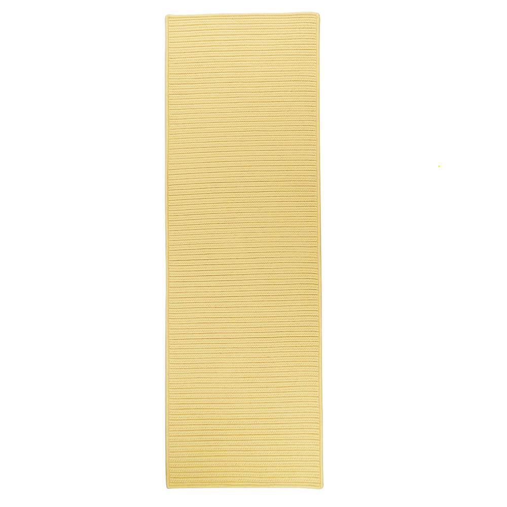 Reversible Flat-Braid (Rect) Runner - Yellow 2'4"x15'. Picture 2