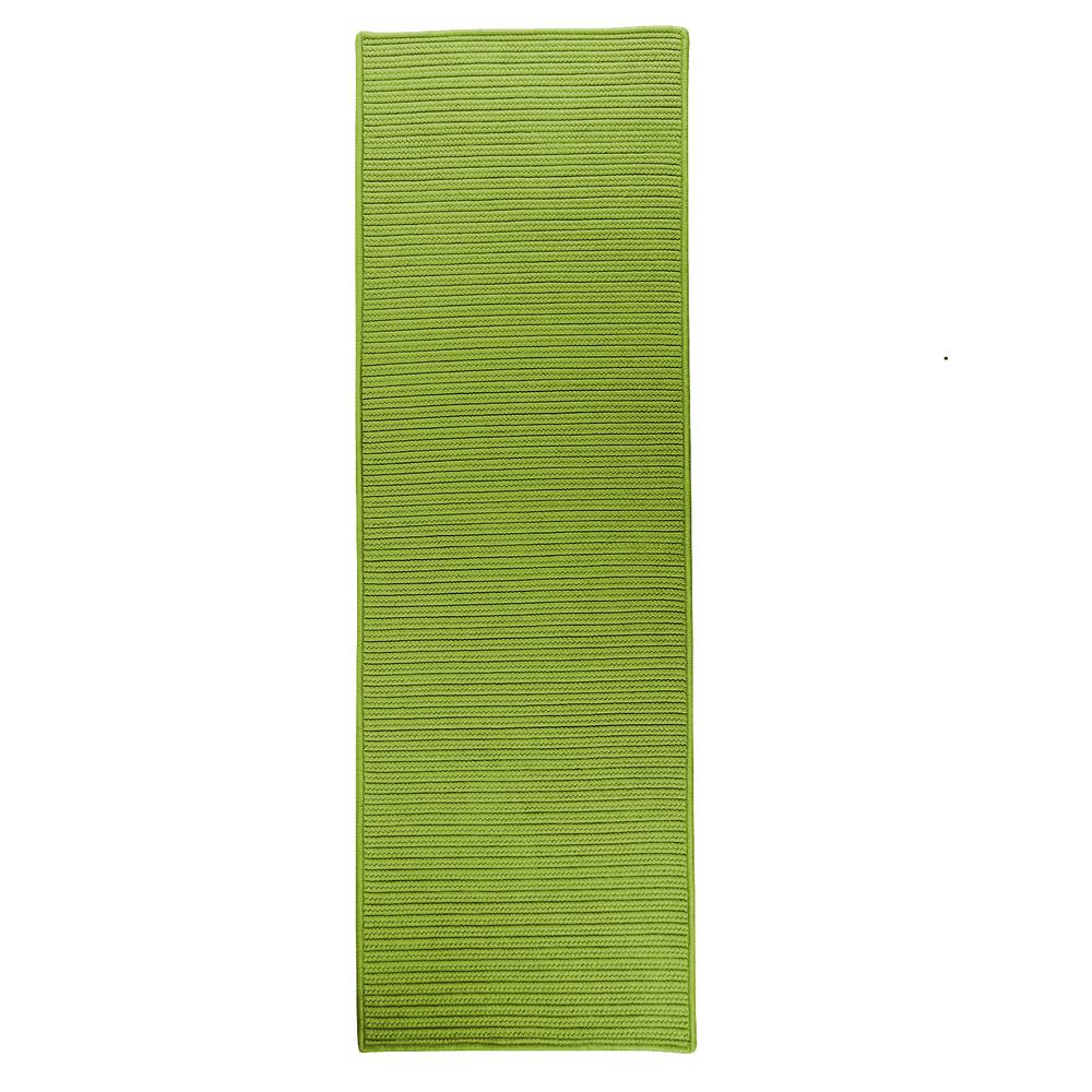 Reversible Flat-Braid (Rect) Runner - Lime 2'4"x15'. Picture 2