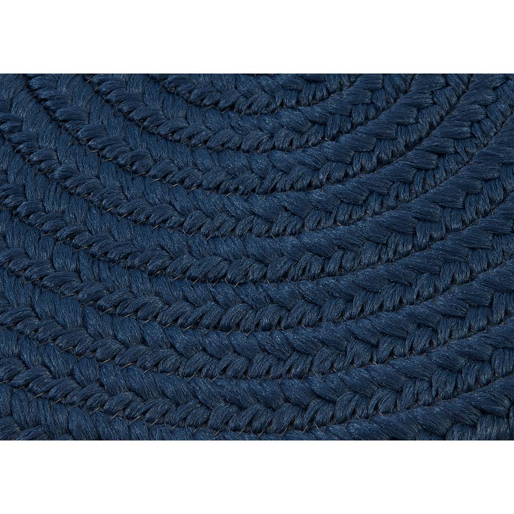 Reversible Flat-Braid (Oval) Runner - Navy 2'4"x15'. Picture 1