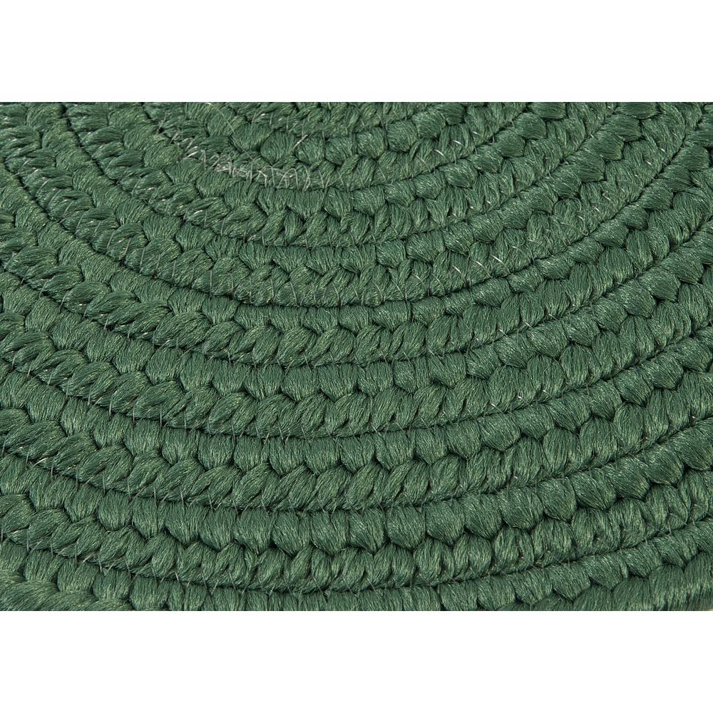 Reversible Flat-Braid (Oval) Runner - Hunter Green 2'4"x15'. Picture 2