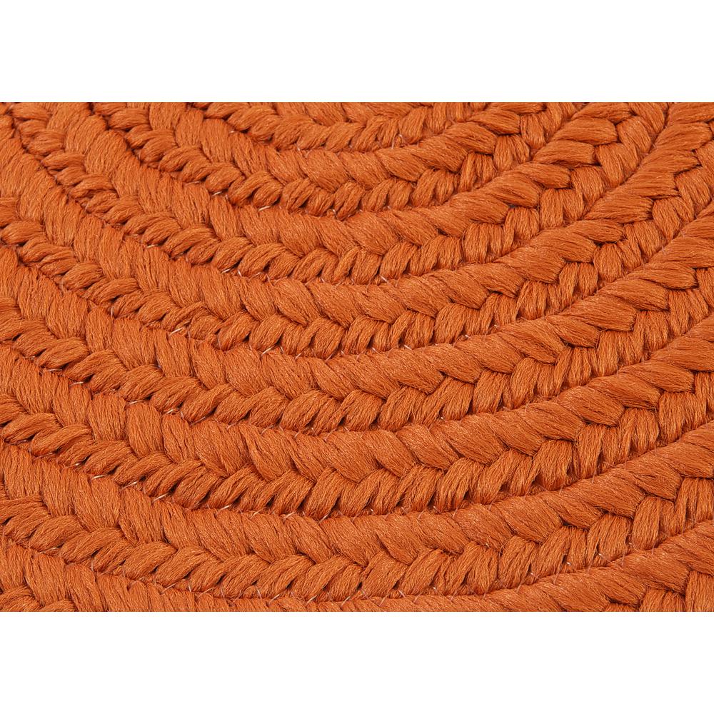 Reversible Flat-Braid (Oval) Runner - Rust 2'4"x15'. Picture 2