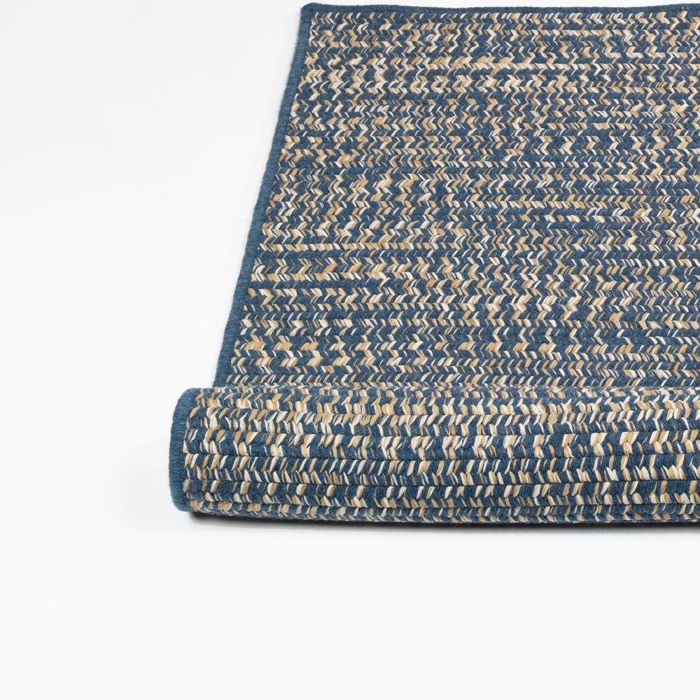 Monterey Wool Tweed - Blue 6' x 9'. Picture 1