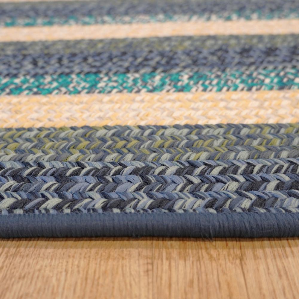 Ashton Tweed Stripe - Blue Lites 4x6 Rug. Picture 15