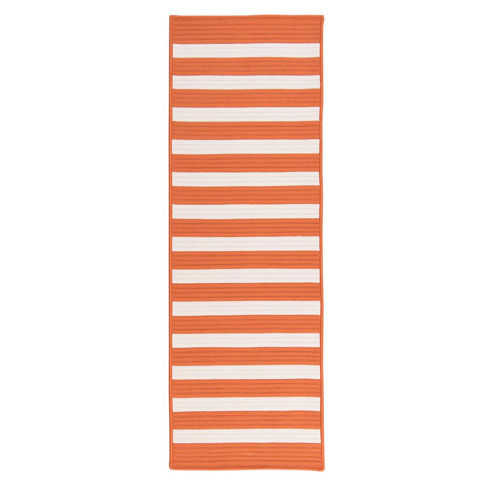 Stripe It - Tangerine 9' square. Picture 2