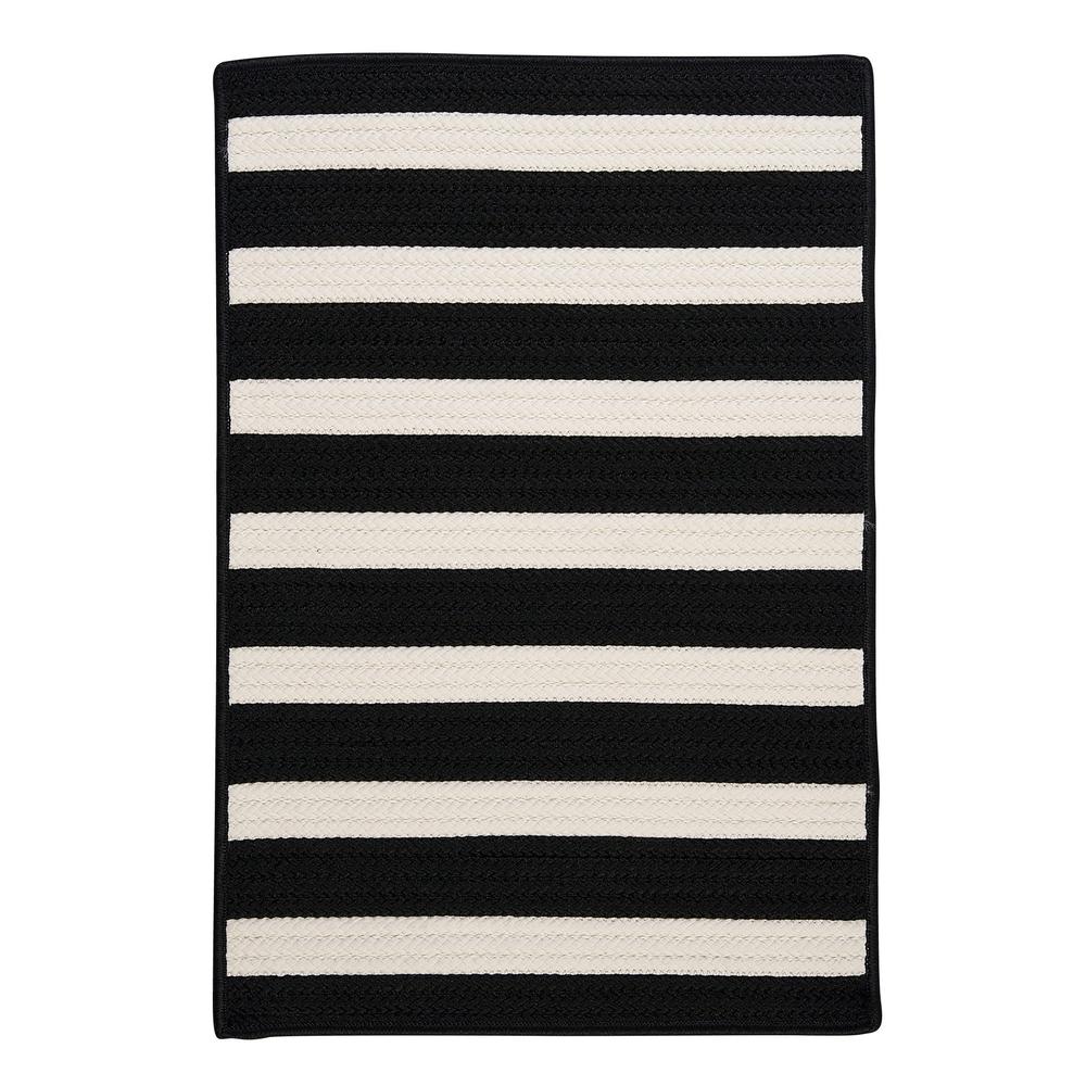 Stripe It - Black White 9' square. Picture 4
