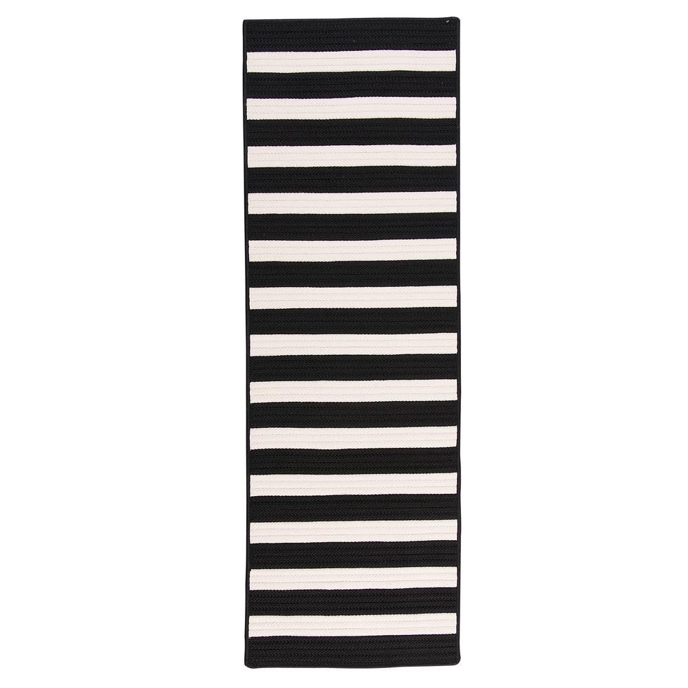 Stripe It - Black White 9' square. Picture 2