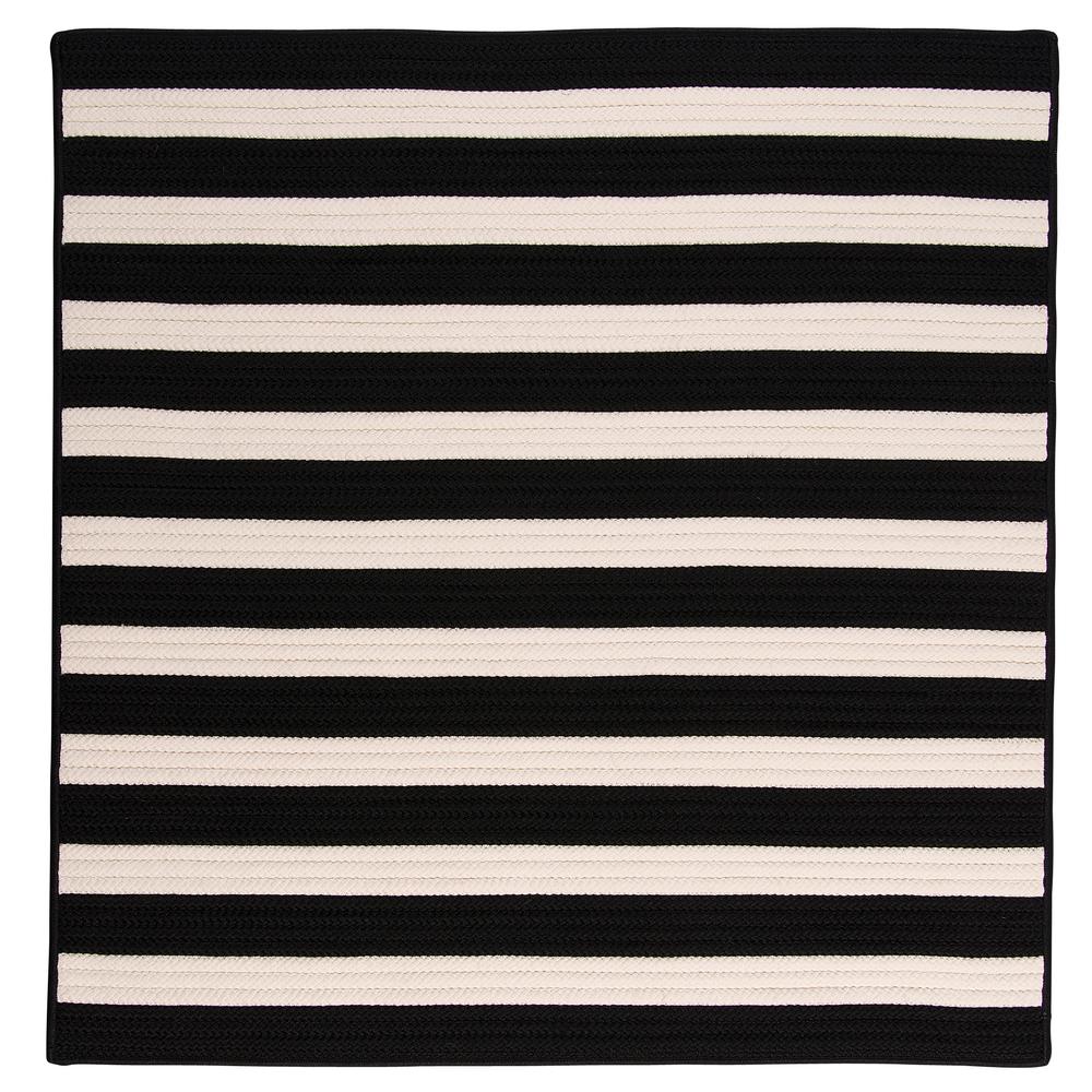 Stripe It - Black White 9' square. Picture 3