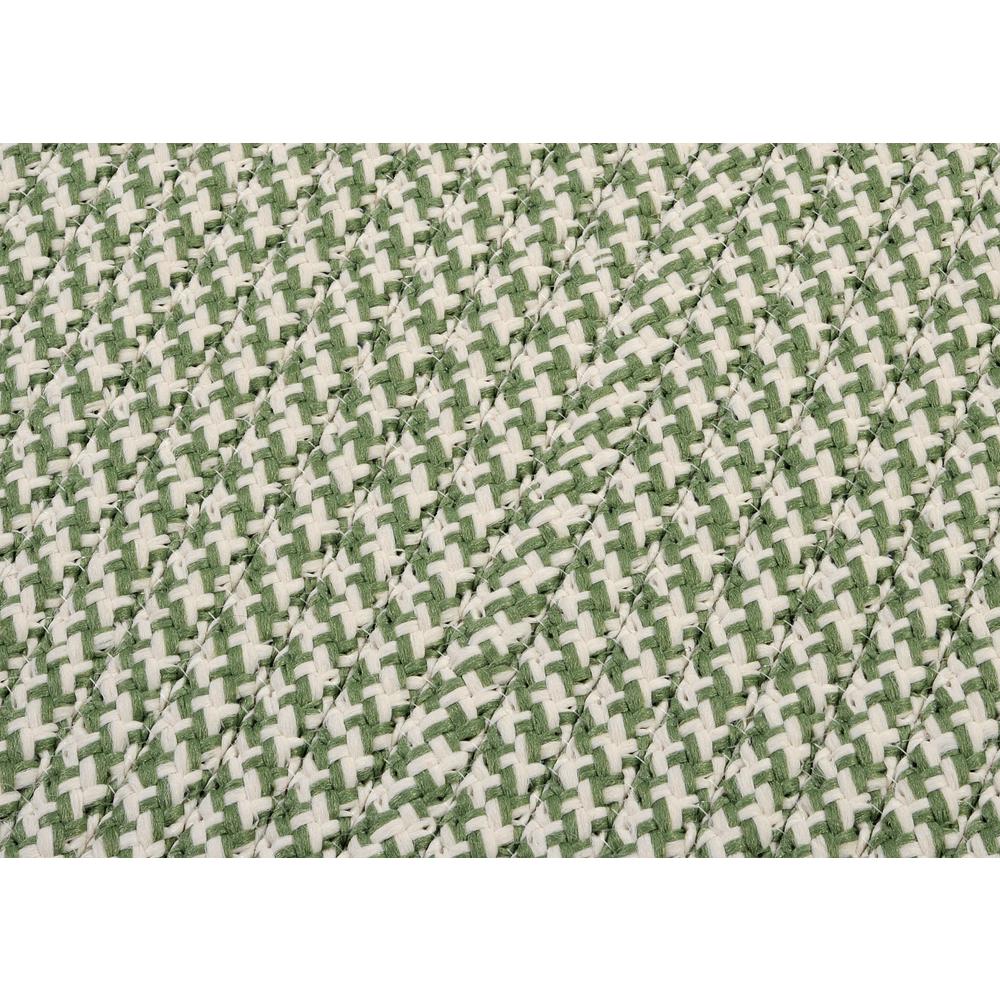 Outdoor Houndstooth Tweed - Leaf Green 9'x12'. Picture 3