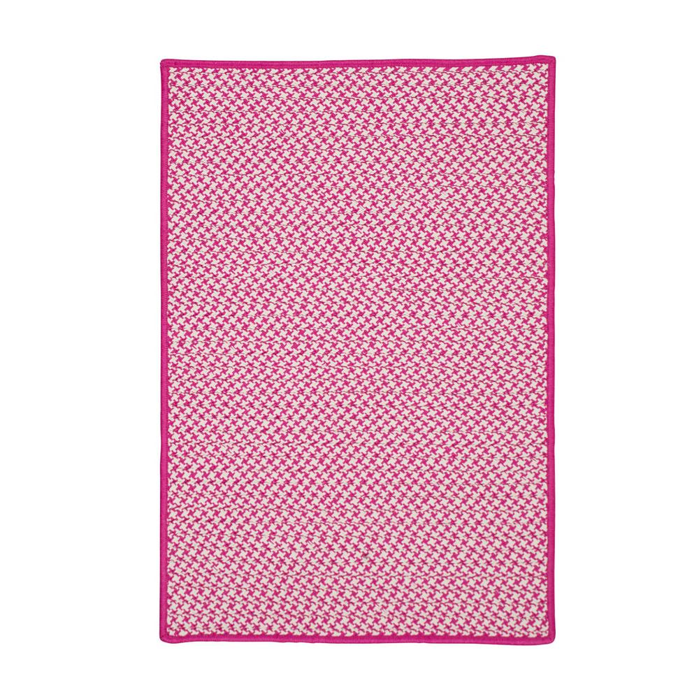 Outdoor Houndstooth Tweed - Magenta 11' square. Picture 4