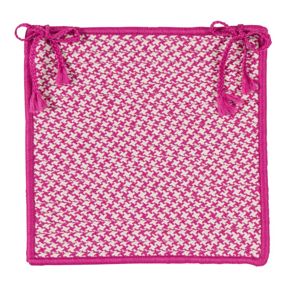 Outdoor Houndstooth Tweed - Magenta 11' square. Picture 2
