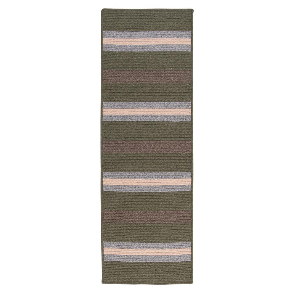 Elmdale Runner  - Olive 30"x84". Picture 2